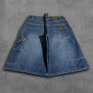 JNCO Like Brooklyn Express Jorts Baggy Relaxed Skater Look Grunge Archive Sz 38